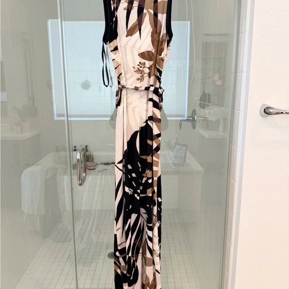 JLUXLABEL Zebra Print Maxi Dress - Black, Brown, Cream - Picture 5 of 5